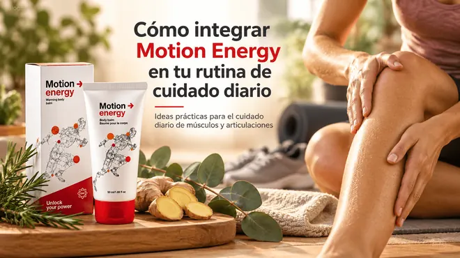 Cómo integrar Motion Energy en tu rutina de cuidado diario