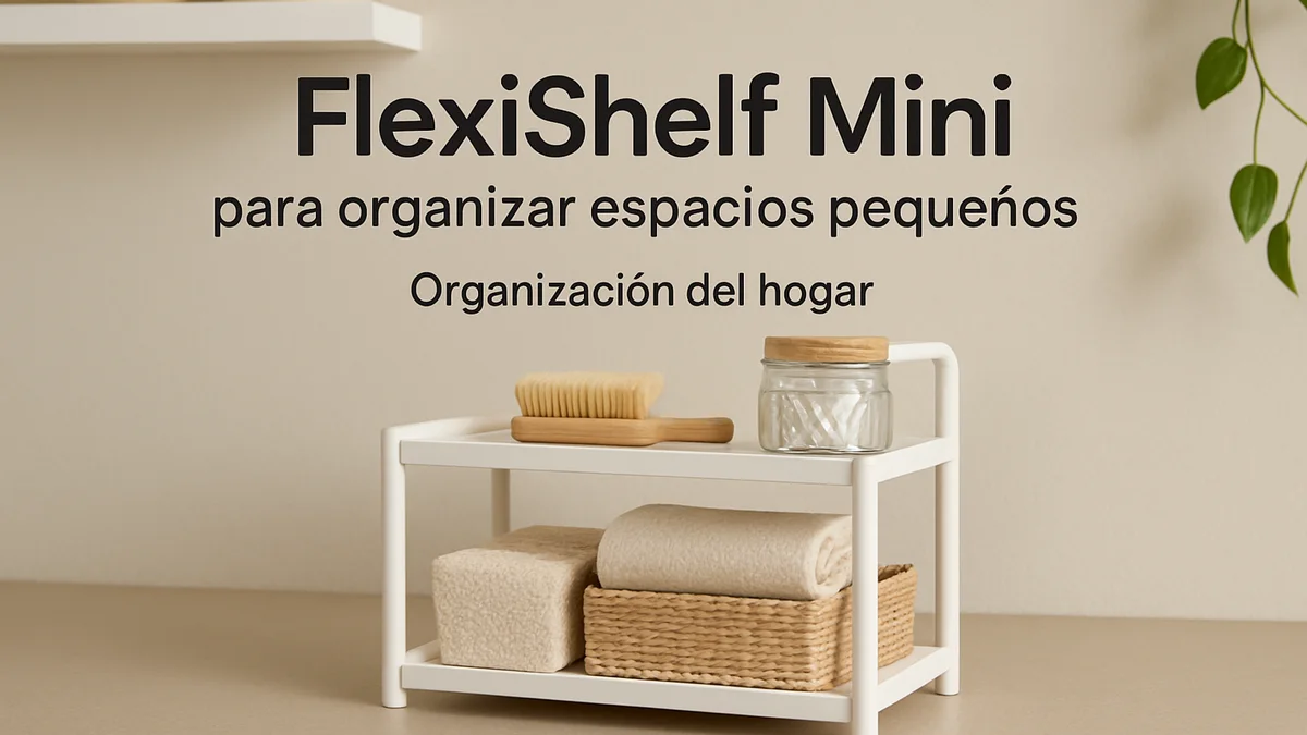 FlexiShelf Mini para organizar espacios pequeños: la solución ideal